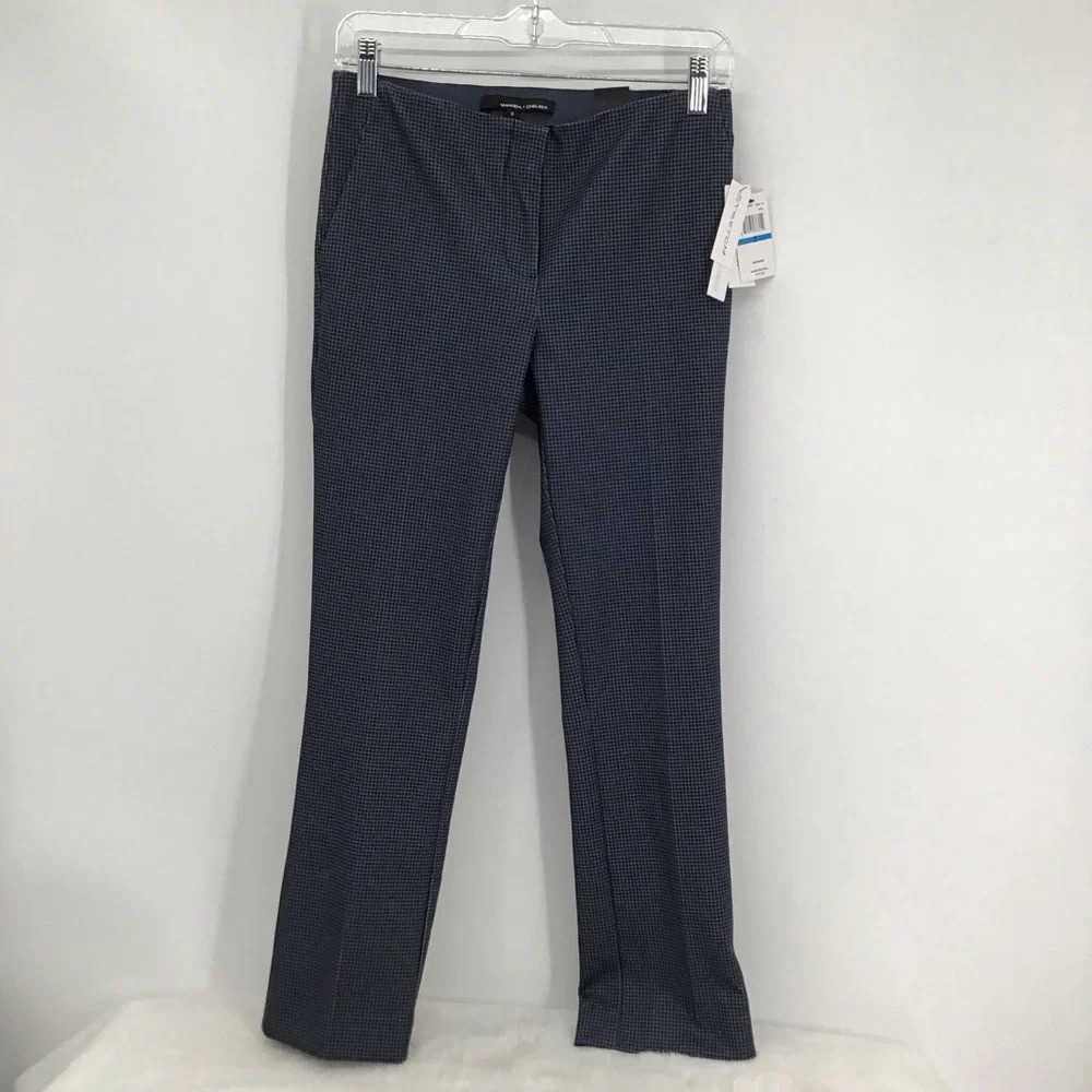 Amanda + Chelsea Stretch Comfort Hounds Tooth Casual Career Pant NWT Size 0